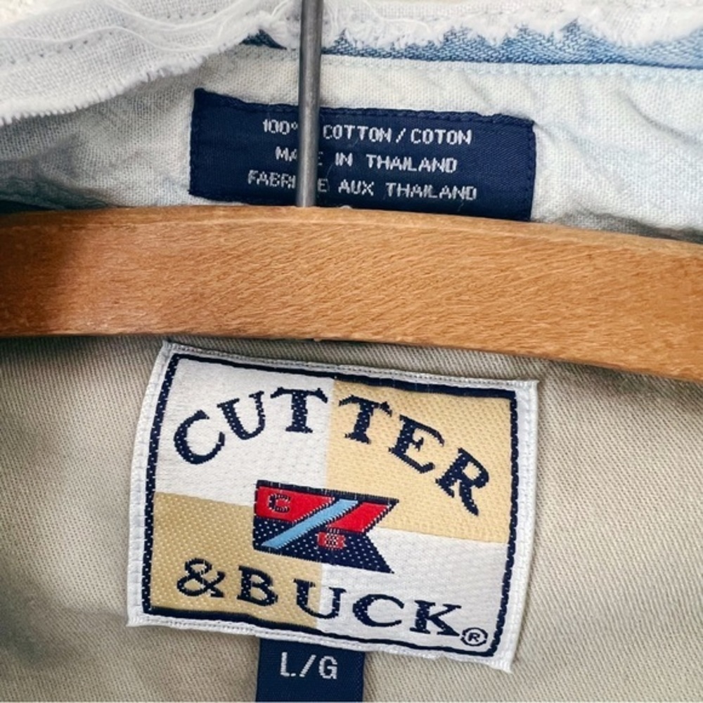 Distressed Patchwork Long Sleeve Denim Shirt Gree… - image 8